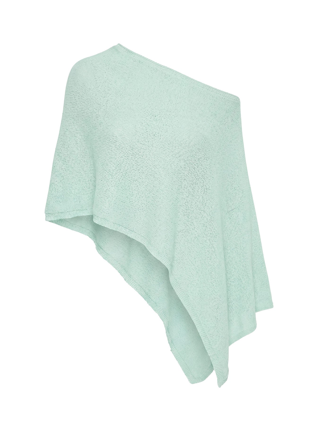 Rouse Off Shoulder Knit Poncho Jelly Mint - Image 9
