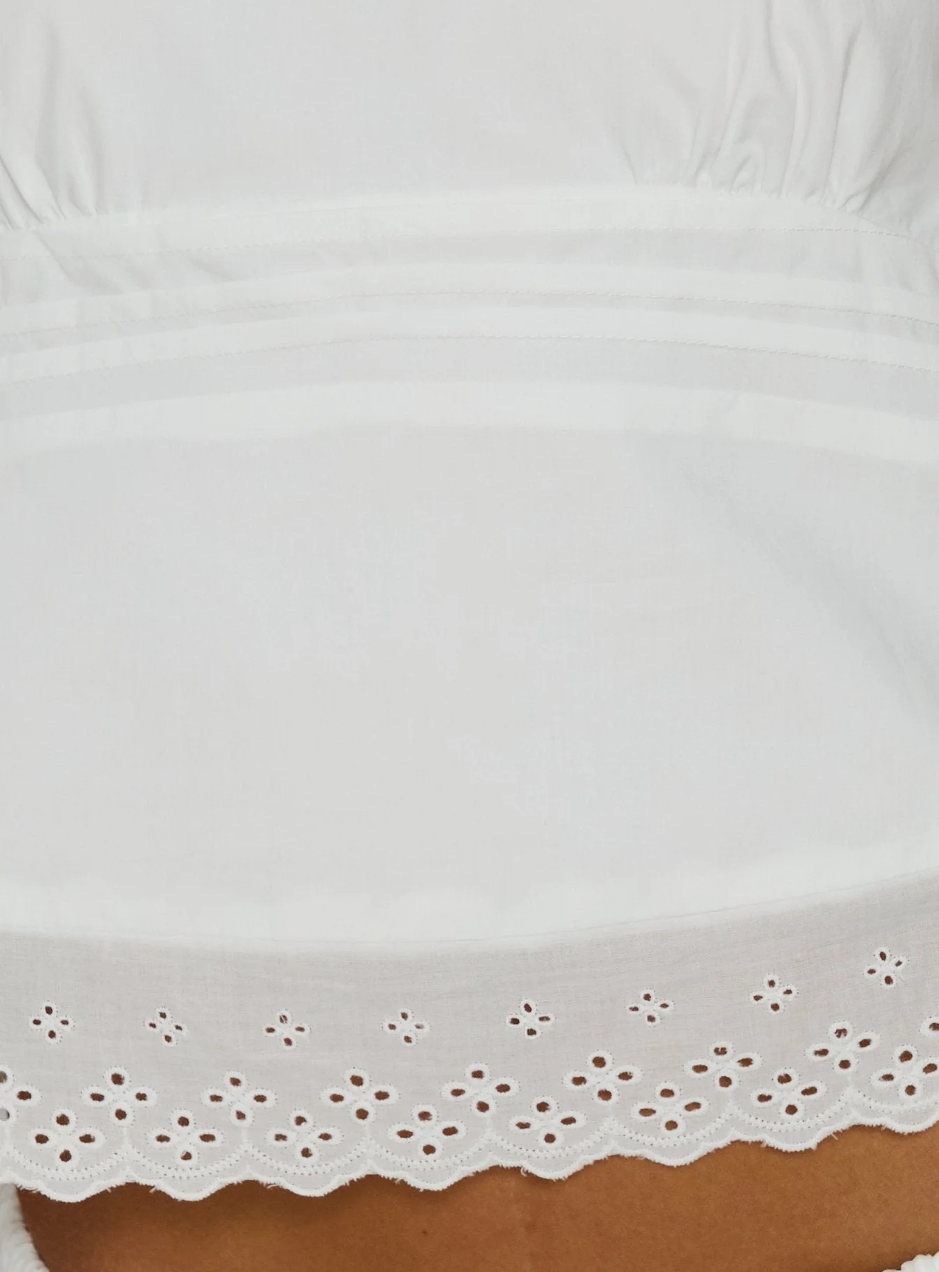 Sakai Broderie Detail Top White - Image 6