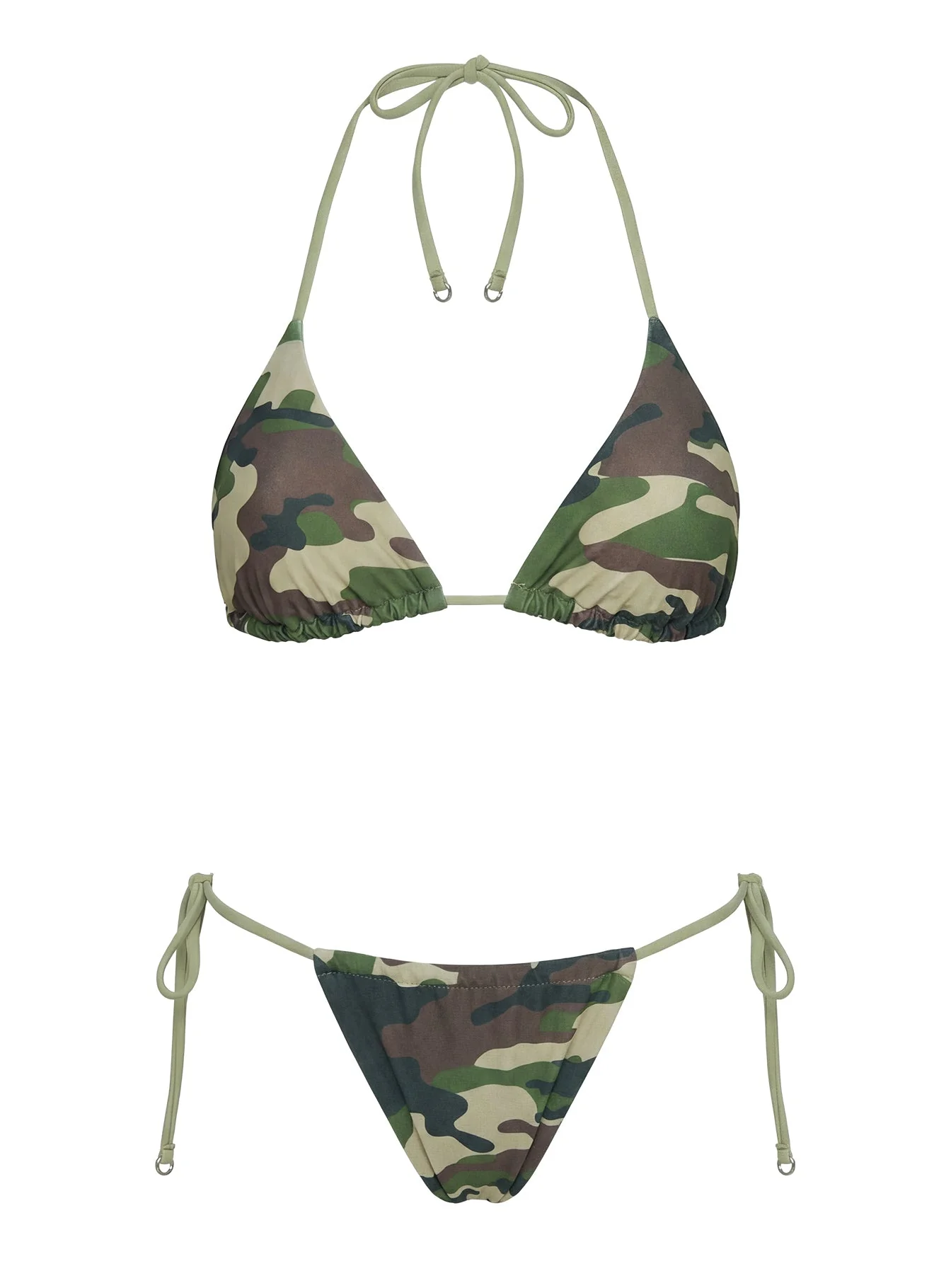Selbie Triangle Bikini Top Camo - Image 5
