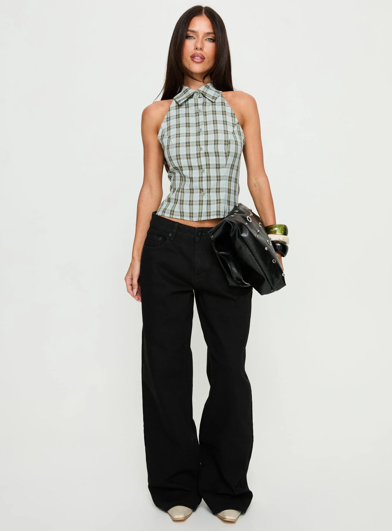 Serenitia Mid Rise Relaxed Jeans Jet Black - Image 3