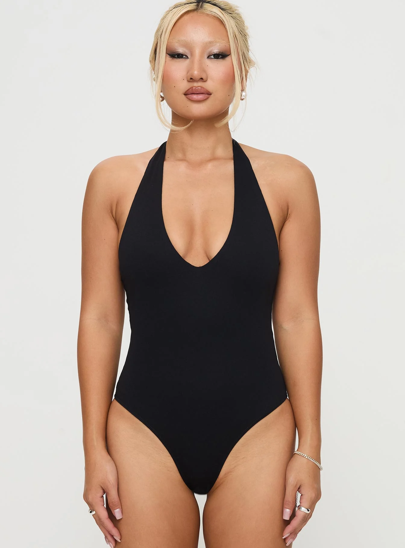 Someone New Halter Bodysuit Black - Image 8