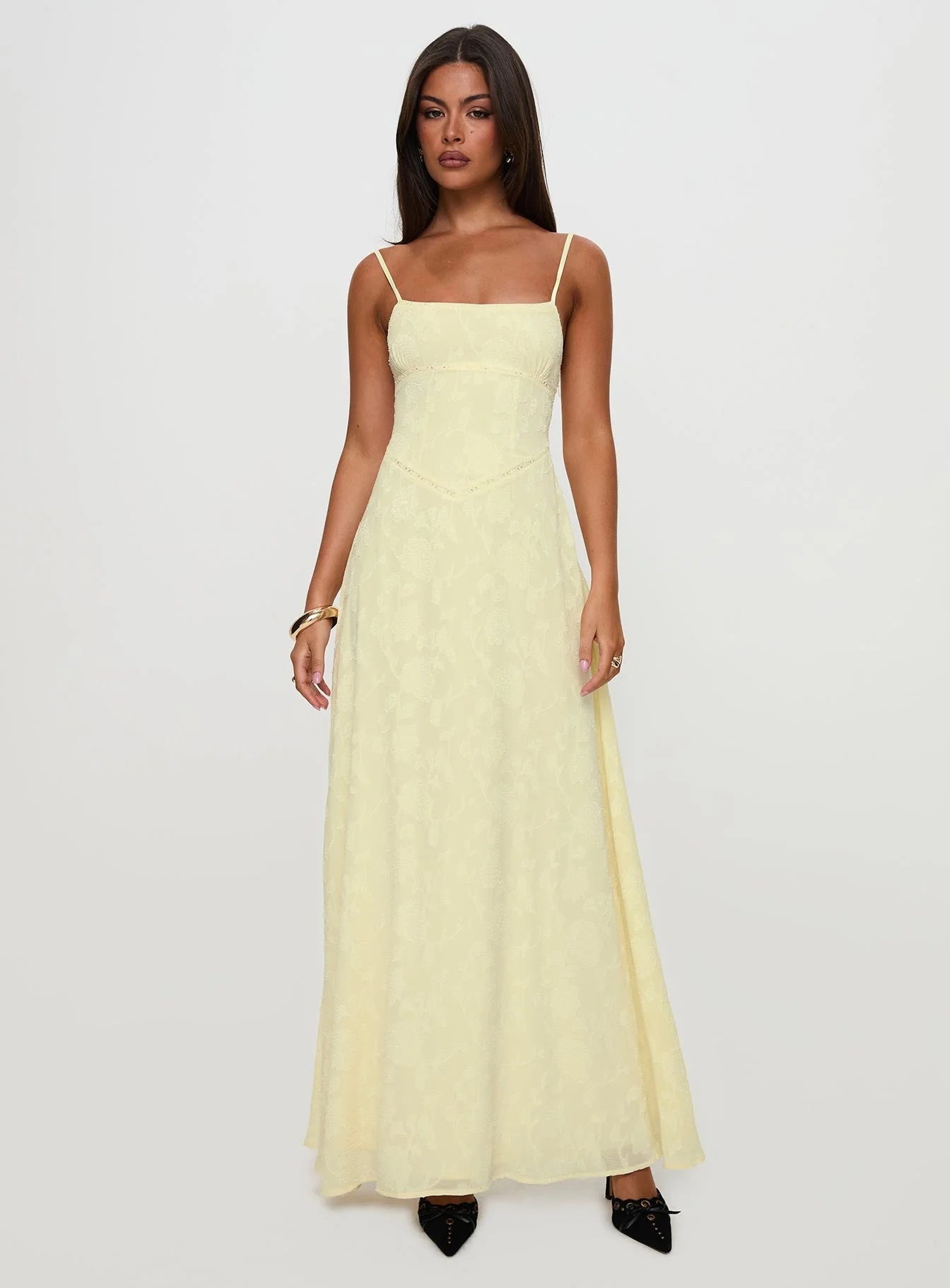 South Of France Maxi Dress Yellow - Image 7