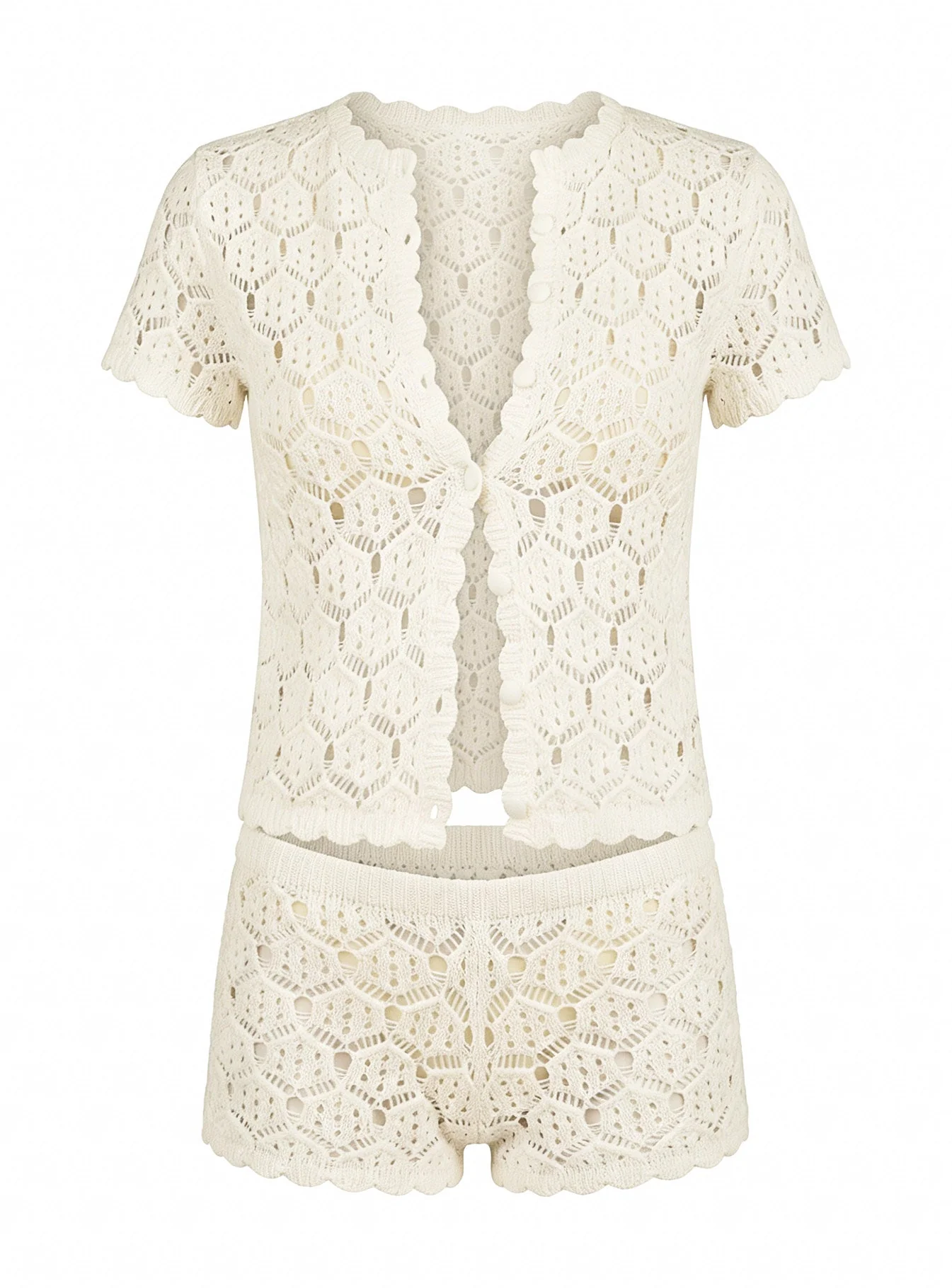 Sun Still Shines Crochet Set Cream Tall - Image 9