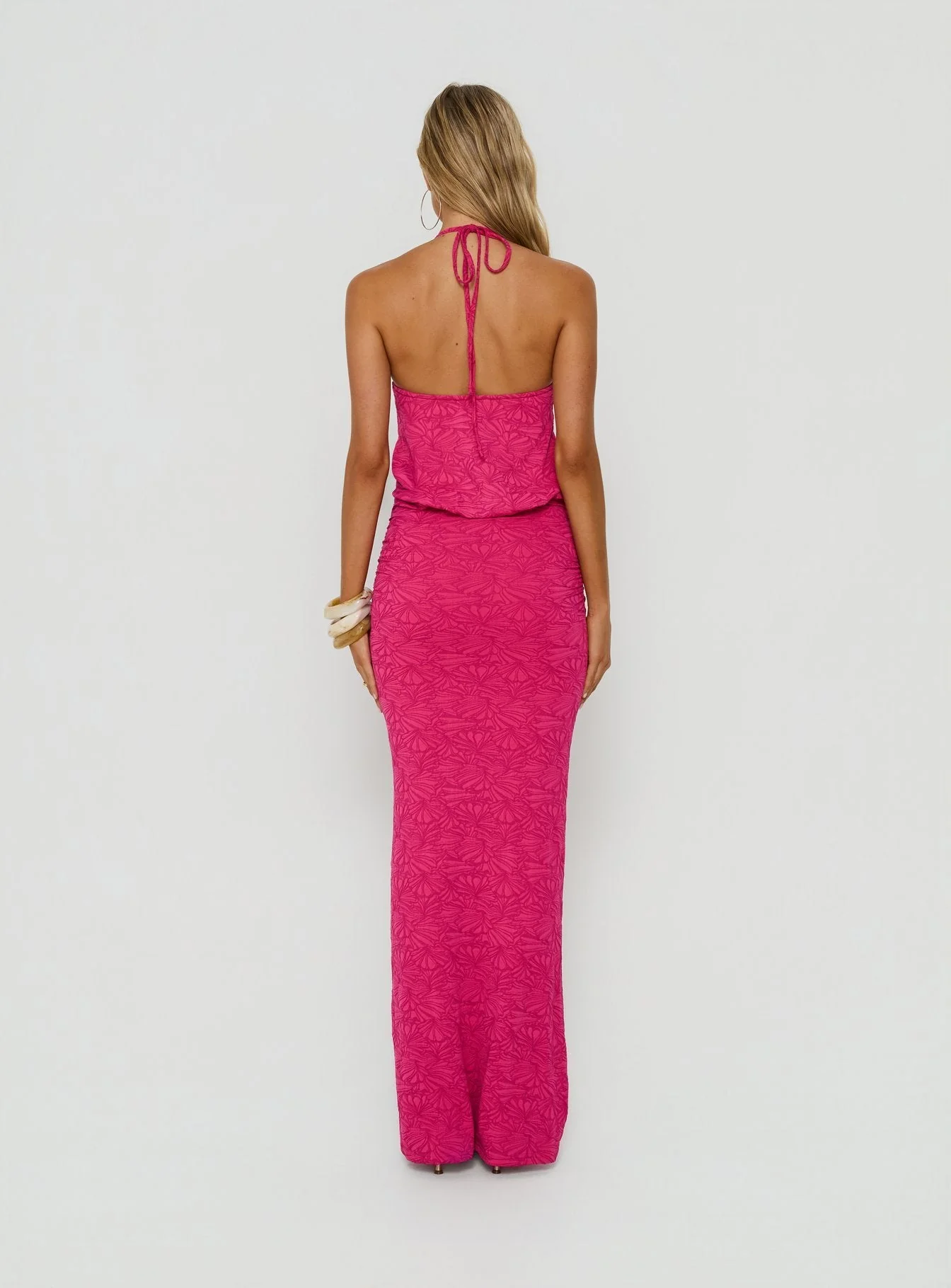 Sungold Halter Maxi Dress Gin Fizz - Image 4