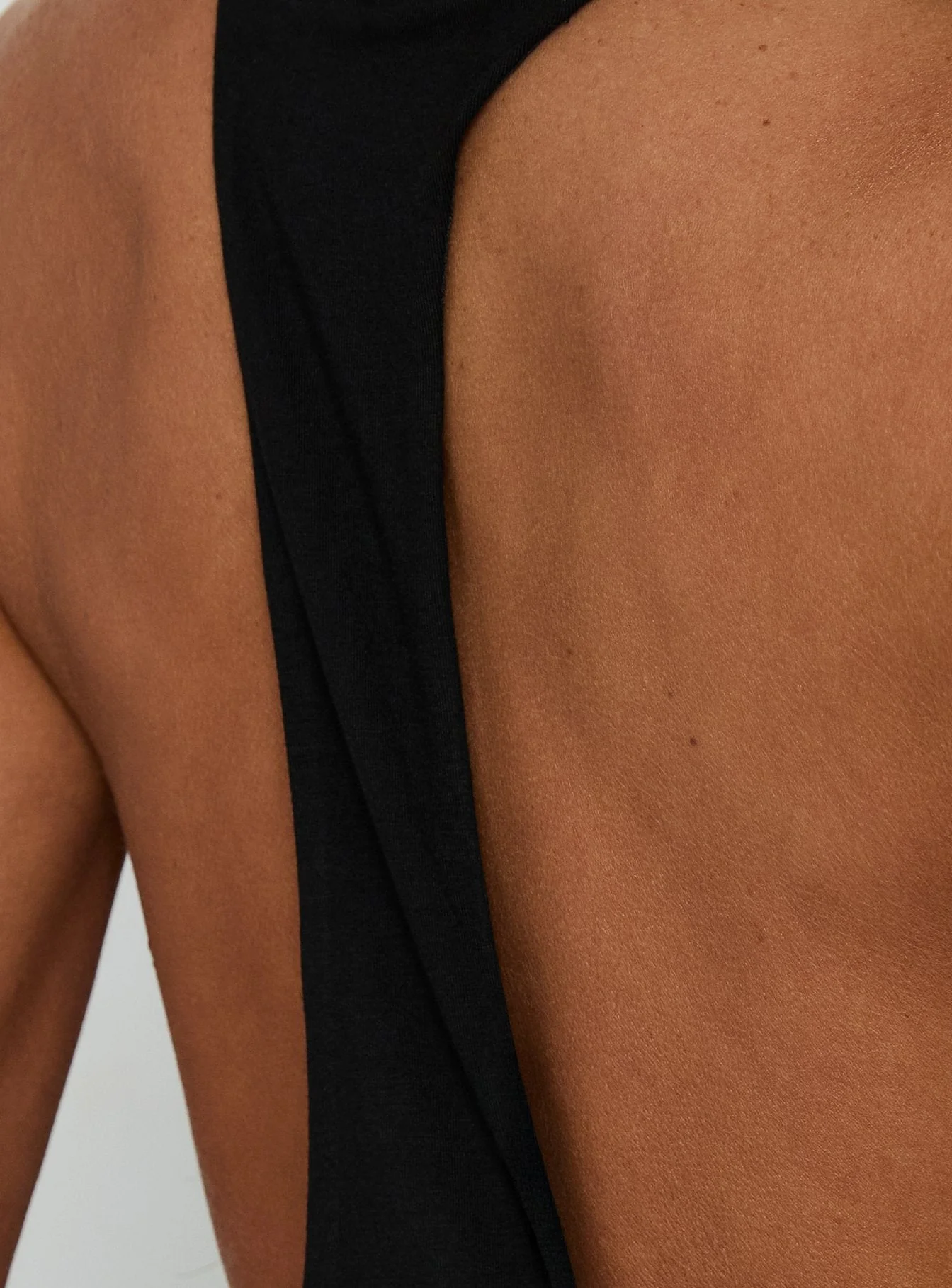 Think About Me Plunge Neck Racerback Maxi Dress Black - Image 6