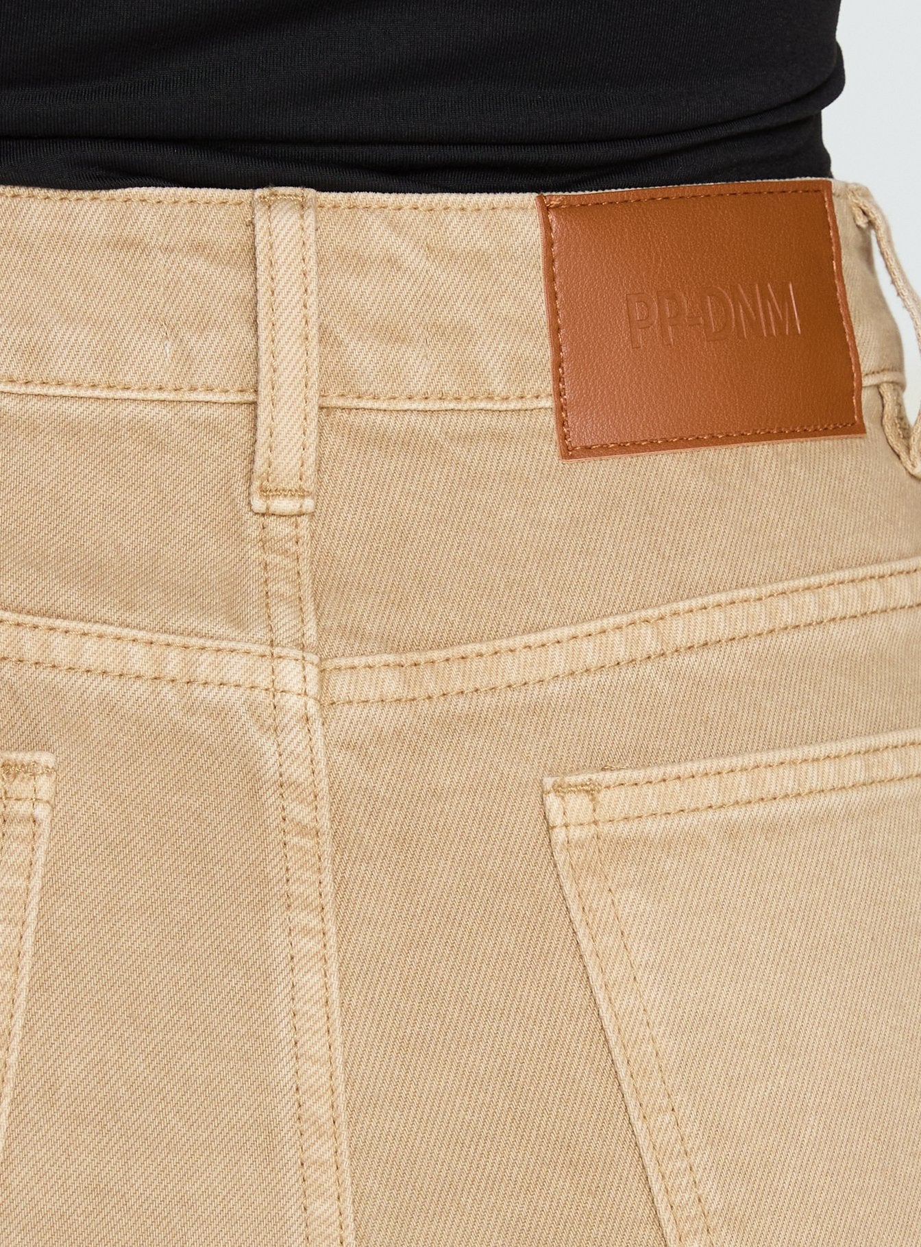 Tropicana Denim Shorts Tan - Image 7