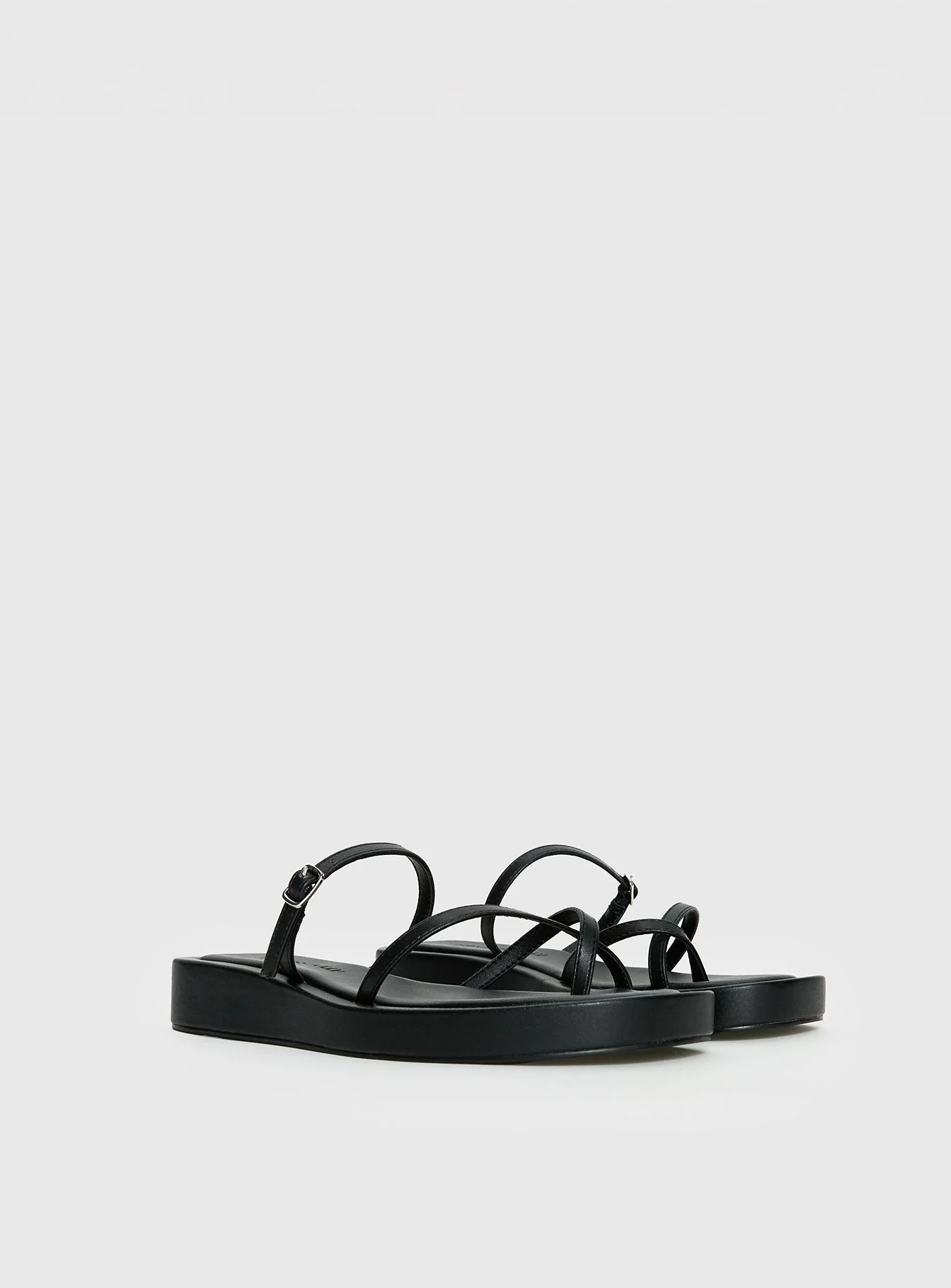 Riki Mini Belt Sandals Black - Image 2